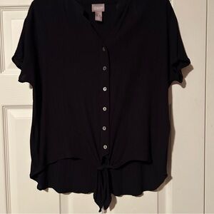 Chico's Black Button-Down Women's Top